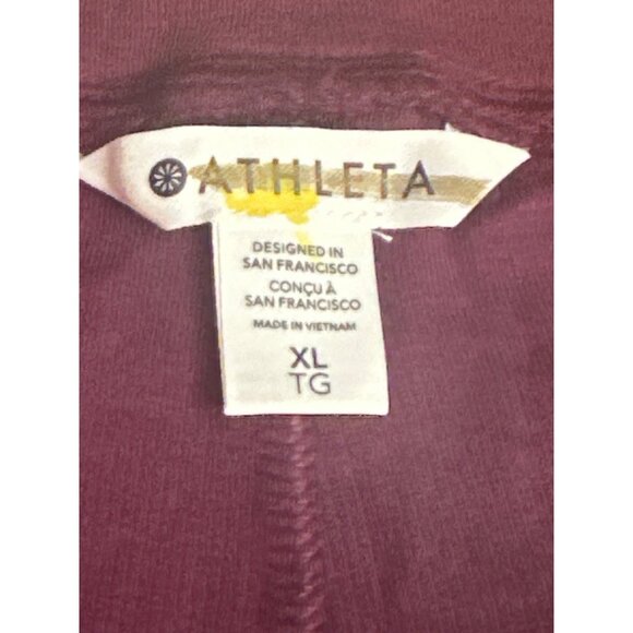 NWT Athleta Well Rested Rib Sleep Shorts Womens XL Burgundy Soft Comfy - Picture 10 of 10